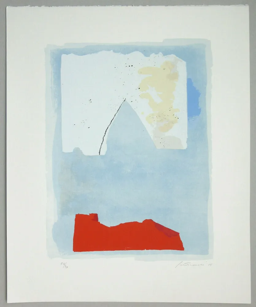 彫版 Santomaso - Composizione (e)