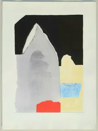 彫版 Santomaso - Composizione tav. 1