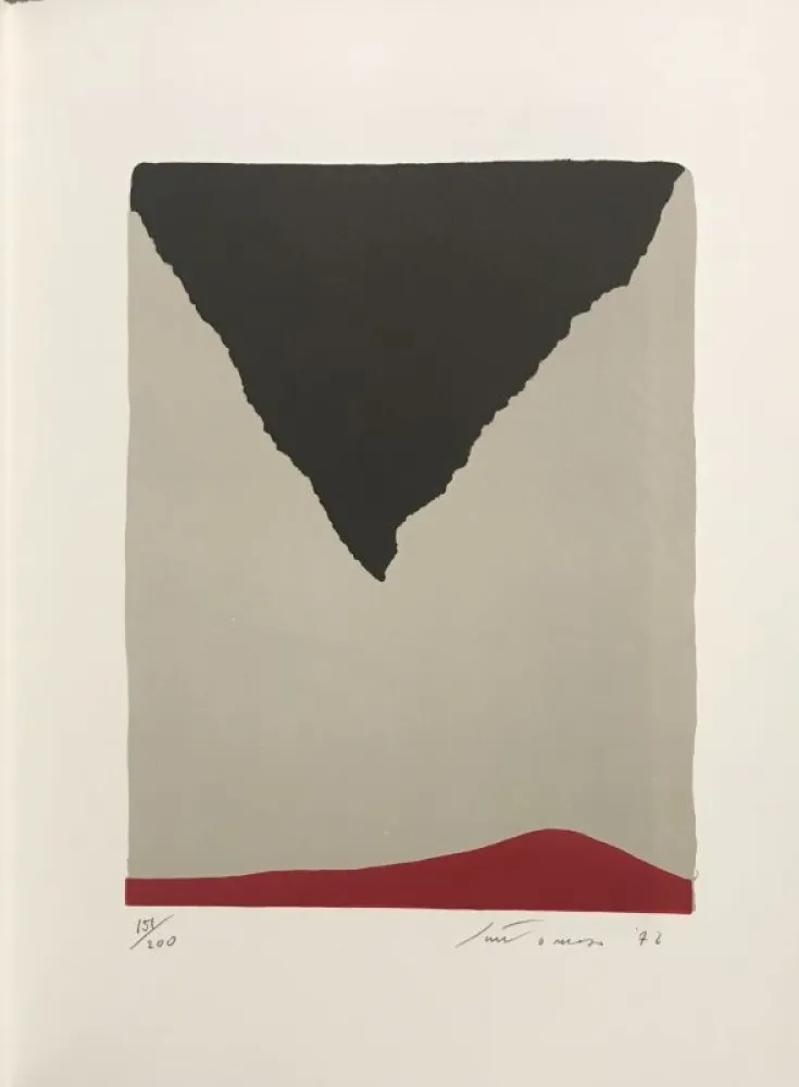 リトグラフ Santomaso - Erker-Treffen 1