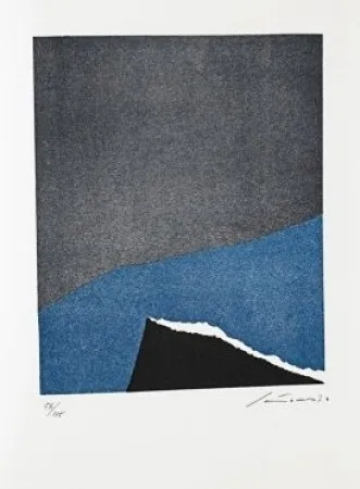 リトグラフ Santomaso - Jean Cassou: vingt-deux poèms