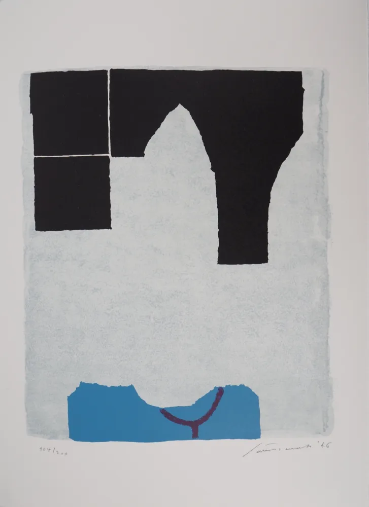 リトグラフ Santomaso - L'Arche noire