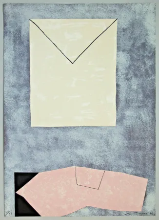 リトグラフ Santomaso - Lettera