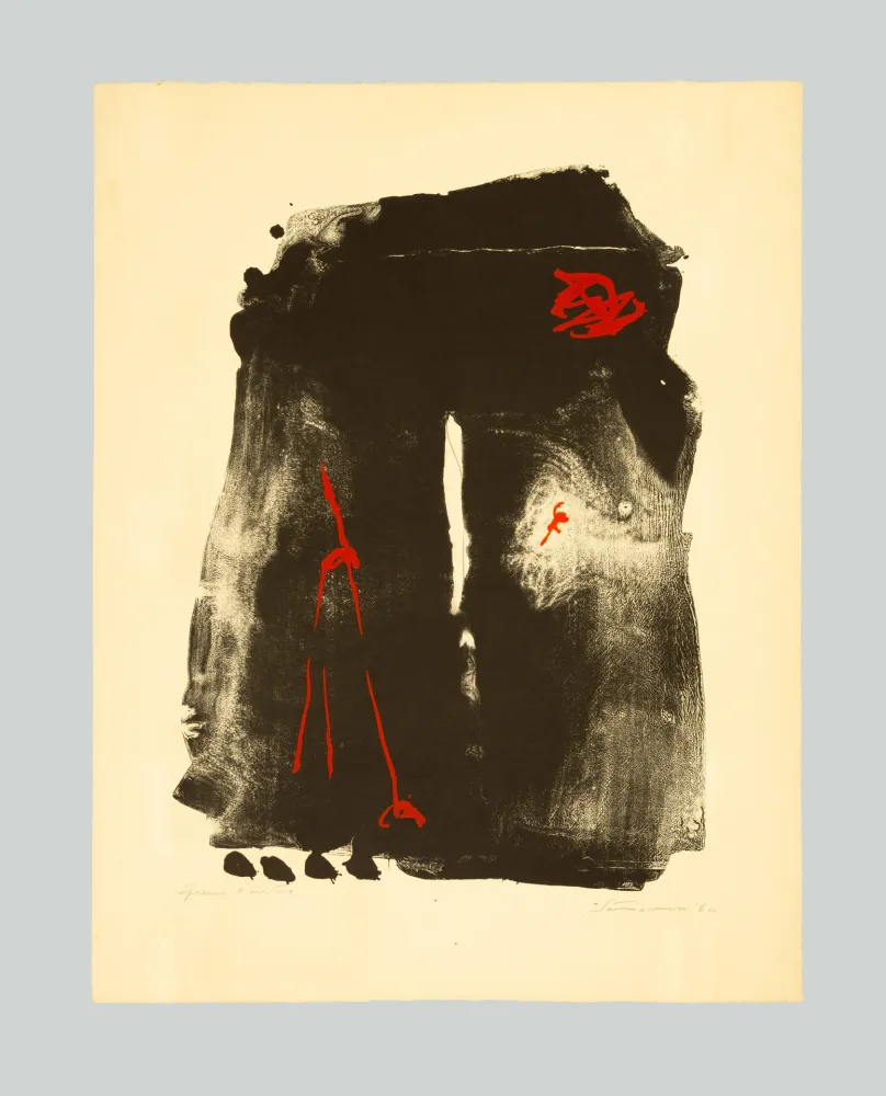 リトグラフ Santomaso - Omaggio a Marco Polo