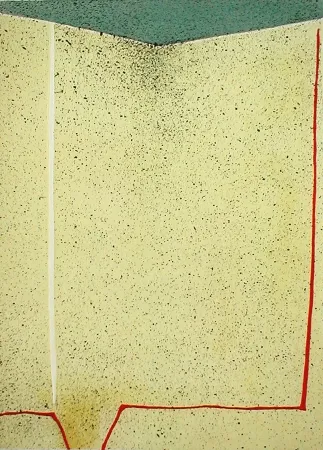 リトグラフ Santomaso - Omaggio al Crosifisso di Cimabue