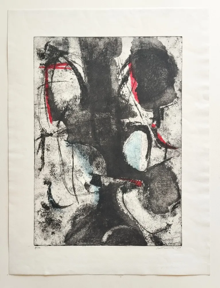 エッチングと　アクチアント Santomaso - Senza titolo