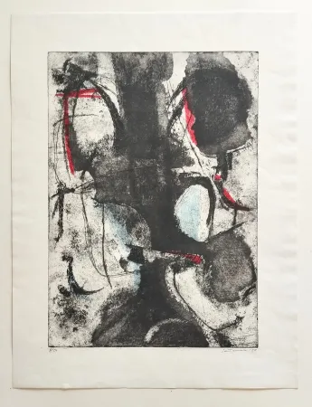 エッチングと　アクチアント Santomaso - Senza titolo