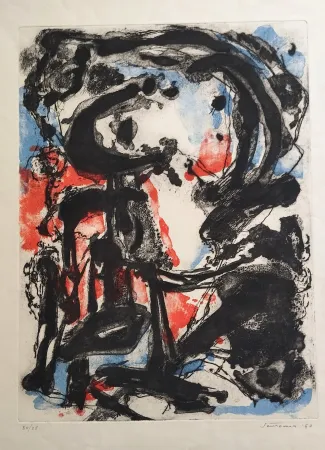 エッチングと　アクチアント Santomaso - Senza titolo