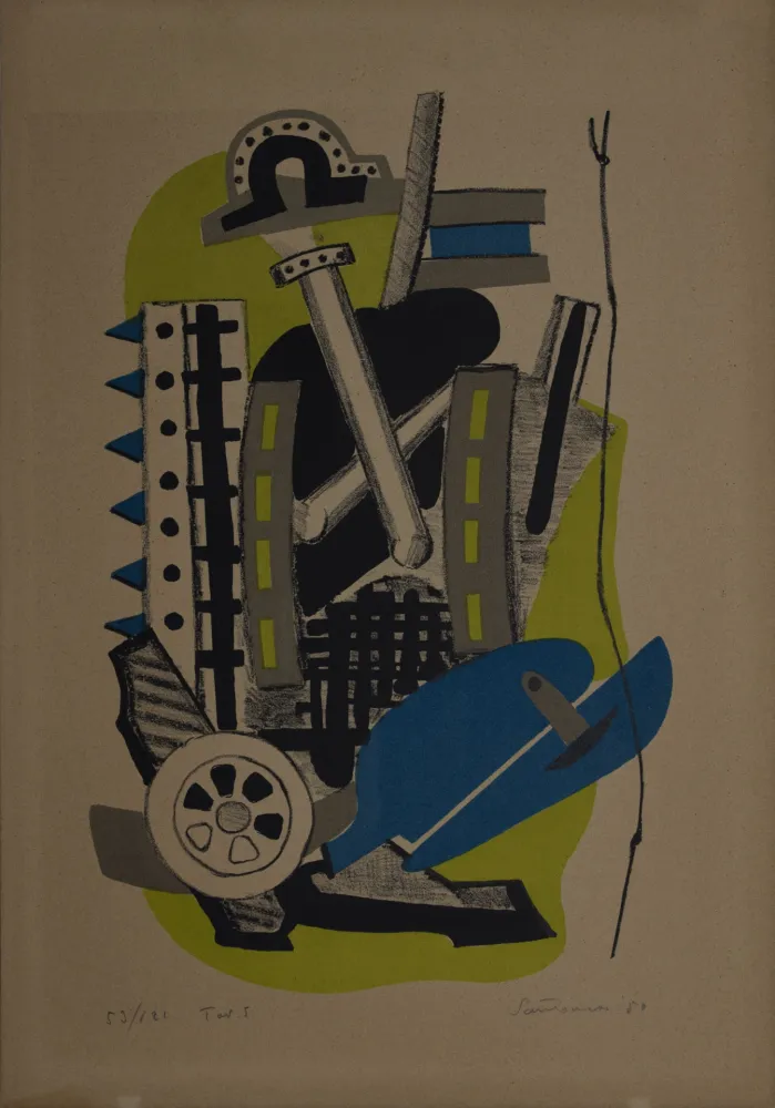 リトグラフ Santomaso - Tav. 5