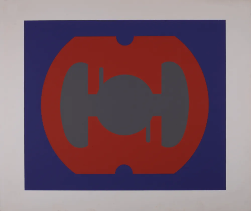 シルクスクリーン Sato - Abstract Composition, c. 1970