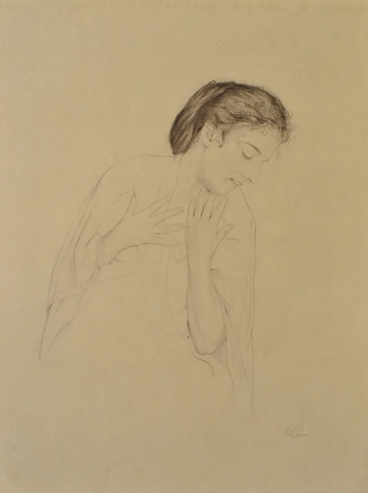 彫版 Sauer - Femme de profil