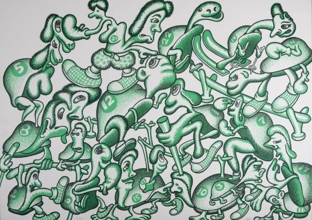 リトグラフ Saul - Composition