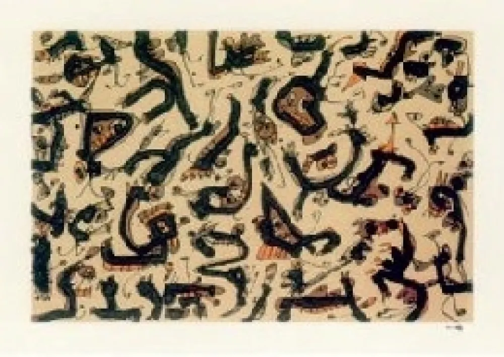 リトグラフ Saura - Abierta 1