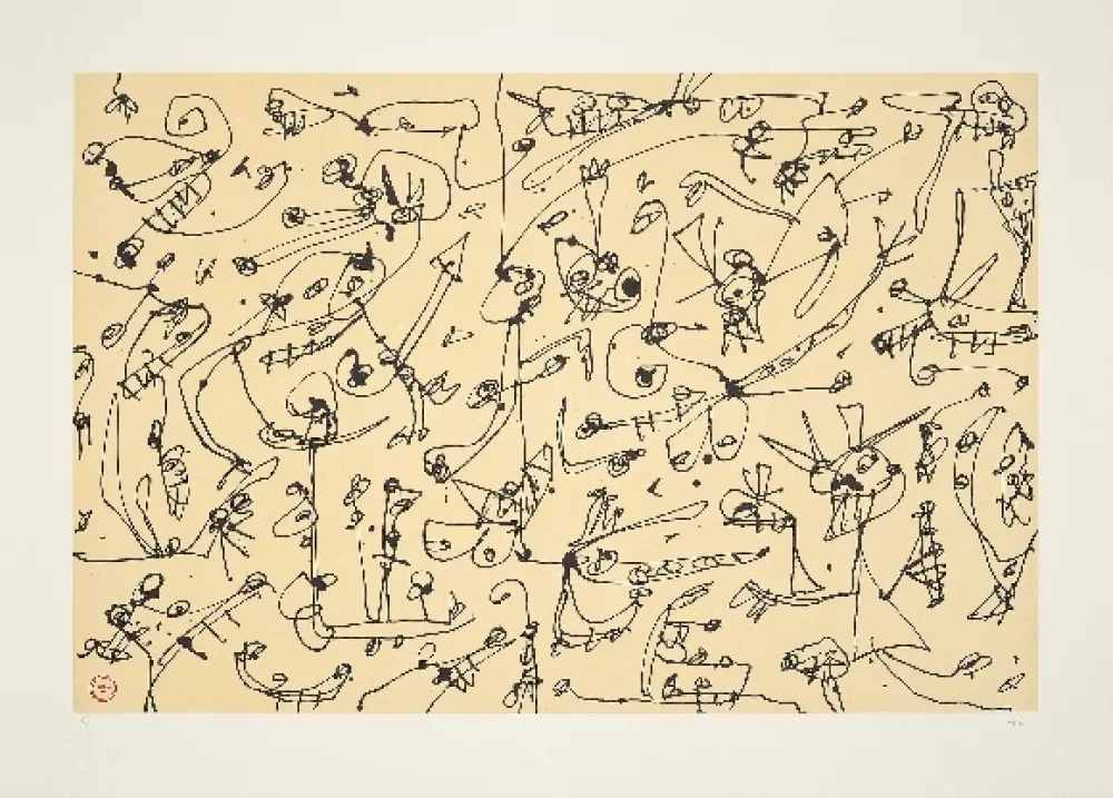 リトグラフ Saura - Abierta 3