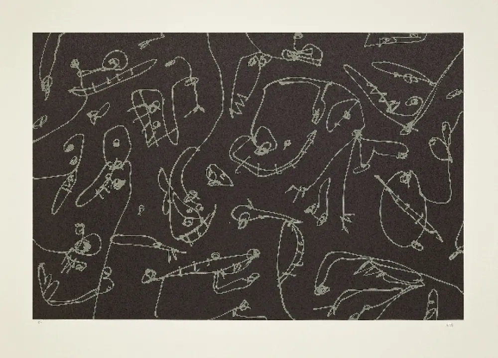 リトグラフ Saura - Abierta 5