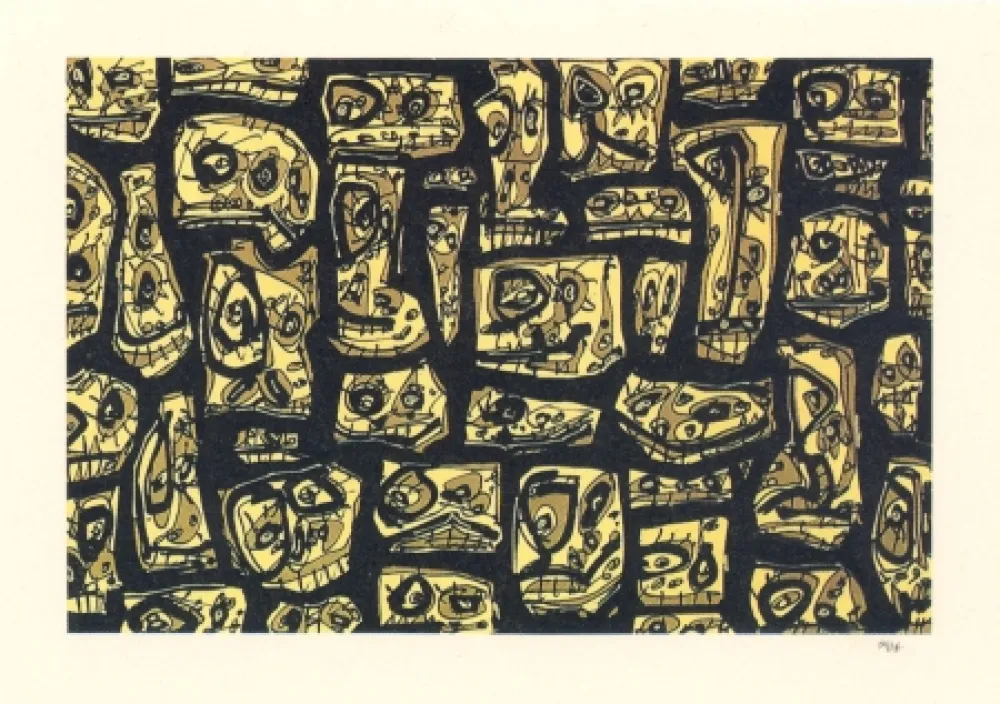 リトグラフ Saura - Abierta 8