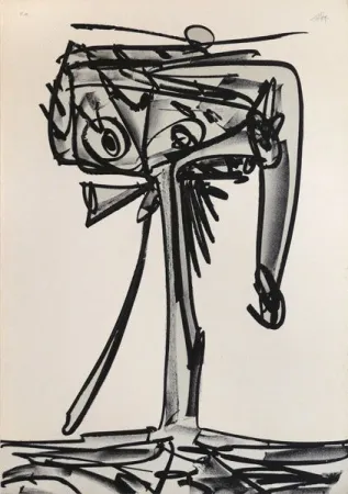 リトグラフ Saura - Antonio Saura