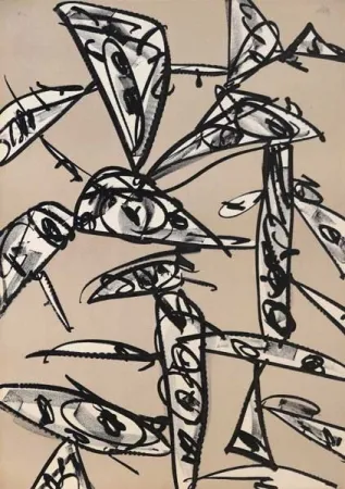 リトグラフ Saura - Antonio Saura