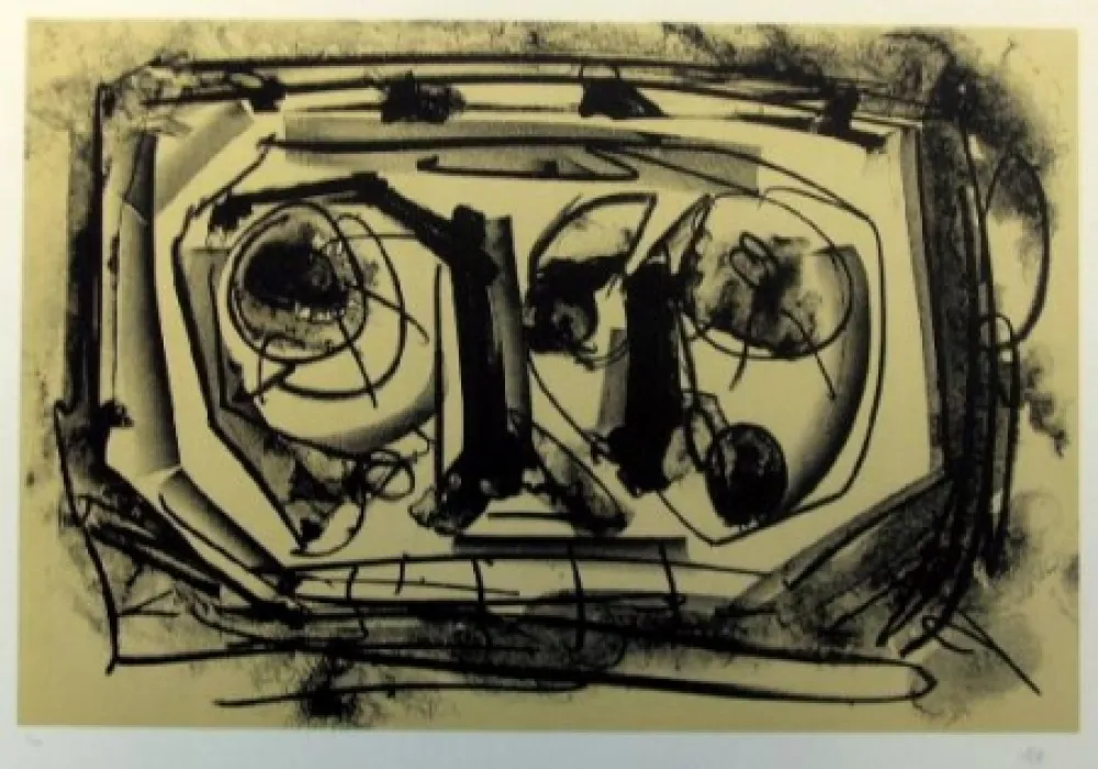 リトグラフ Saura - Antonio Saura