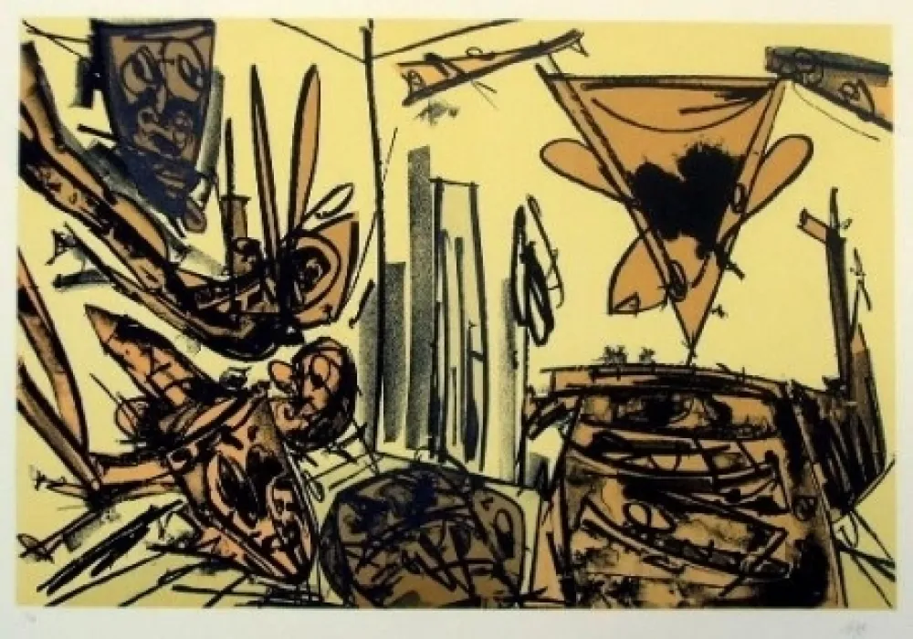 リトグラフ Saura - Antonio Saura