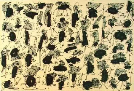 リトグラフ Saura - Antonio Saura