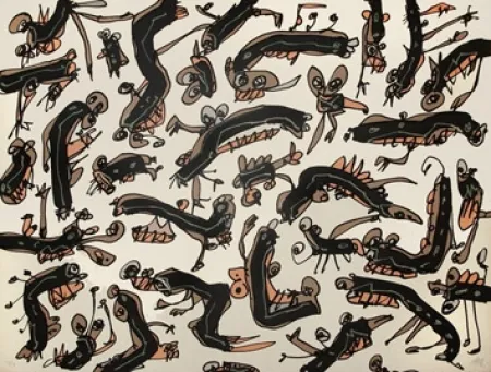 リトグラフ Saura - Antonio Saura