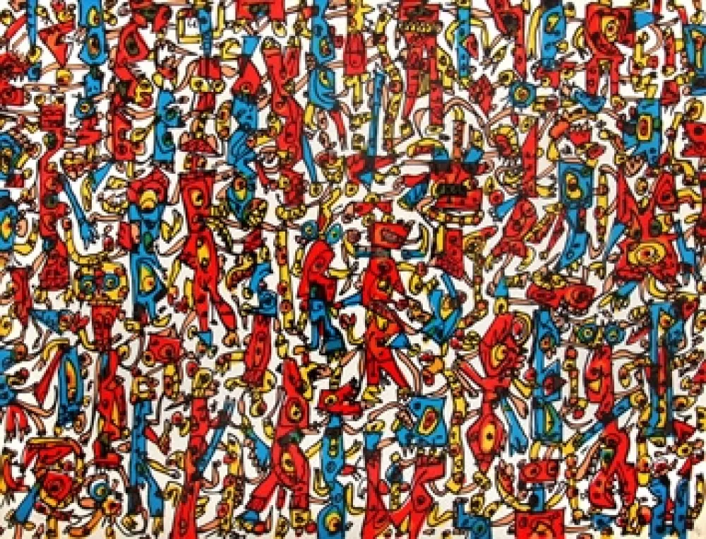 リトグラフ Saura - Antonio Saura