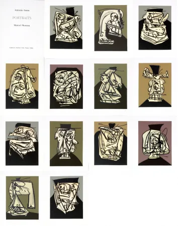 技術的なありません Saura - Antonio Saura/Portrait/Marcel Moreau/Edtions Atelier Clot