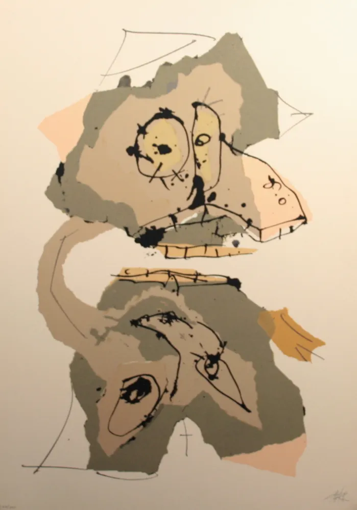 シルクスクリーン Saura - Aphorismos de Lichteberg