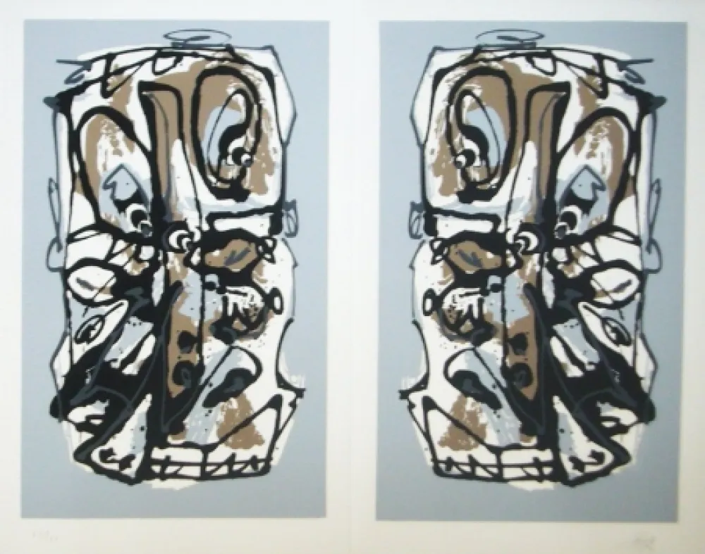 シルクスクリーン Saura - Babel de una noche de San Juan