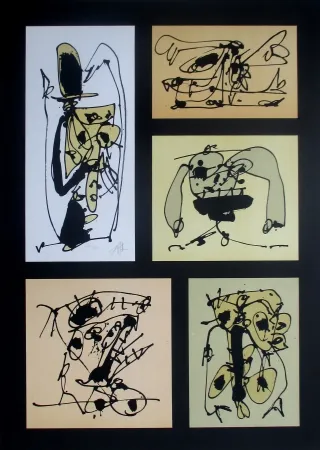 リトグラフ Saura - Cinco en uno