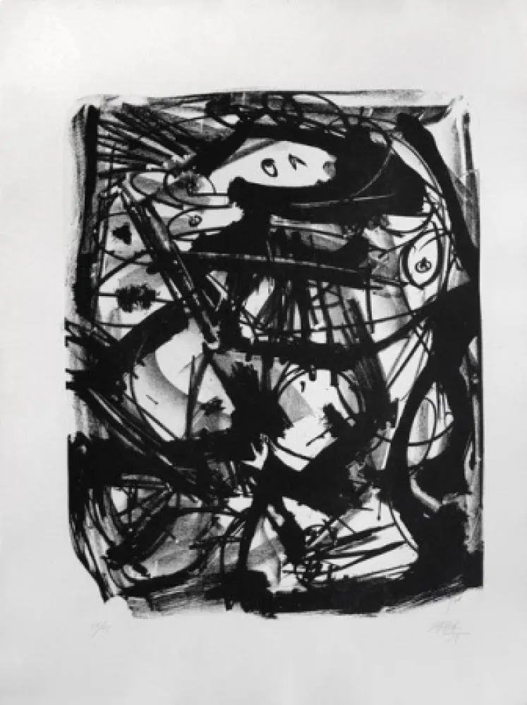 リトグラフ Saura - Dama II (primer grabado)