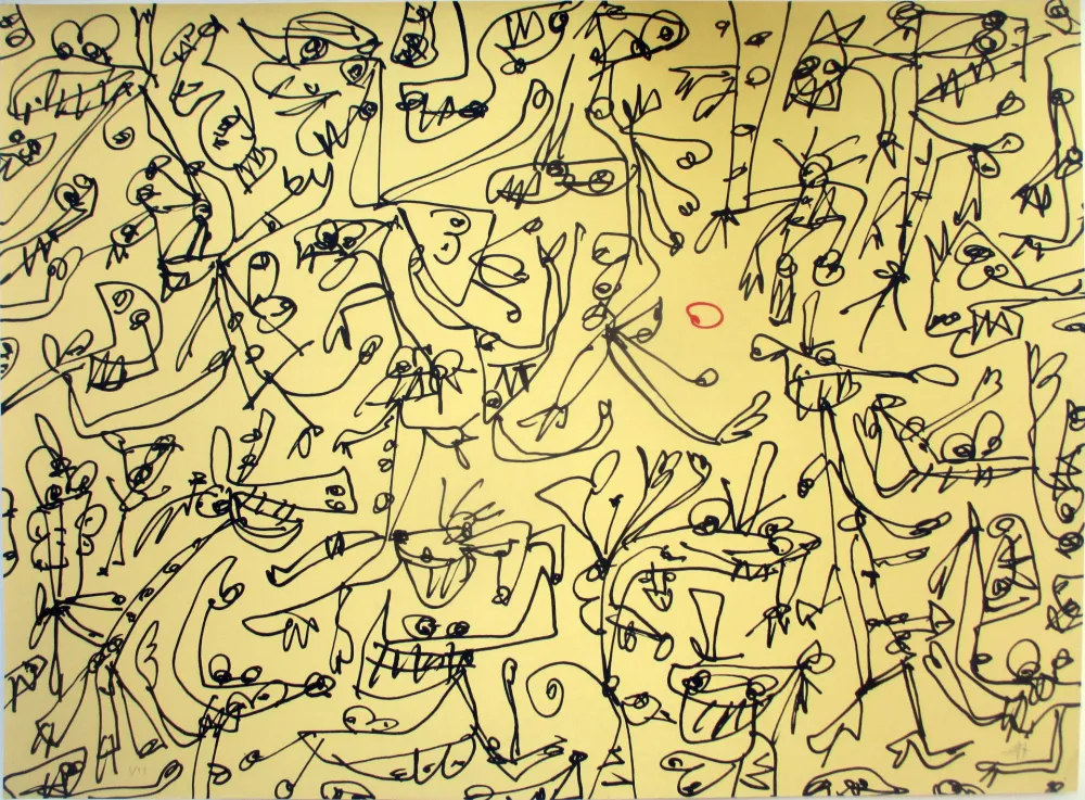 リトグラフ Saura - Danse au Soleil