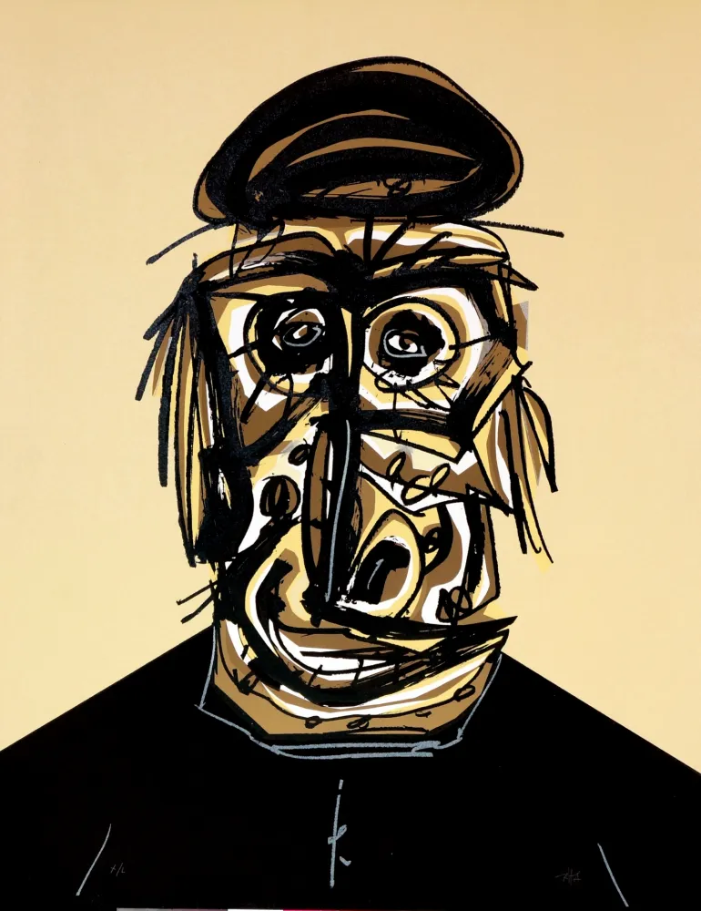 リトグラフ Saura - Don, Une chaire d'ombre