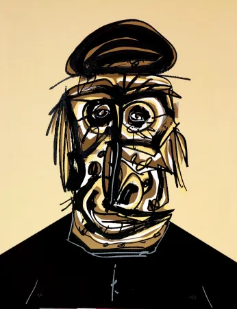 リトグラフ Saura - Don, Une chaire d'ombre