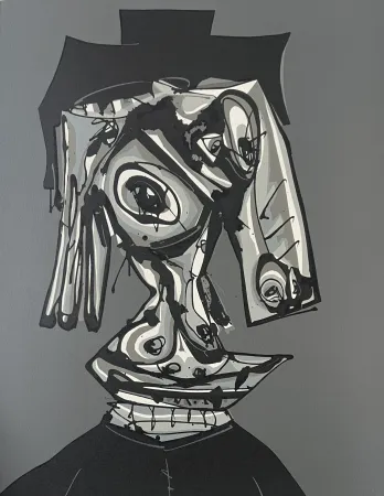リトグラフ Saura - Dora Maar Visitada III -  Atelier Clot, Bramsen & Co