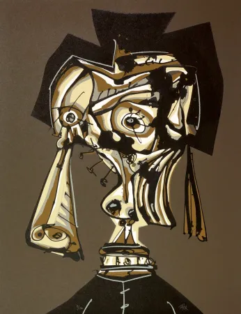 リトグラフ Saura - Dora Maar visitada IV