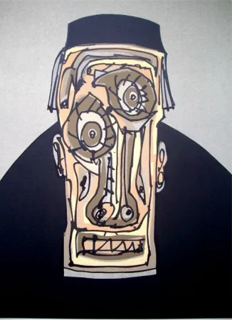 リトグラフ Saura - El Obispo