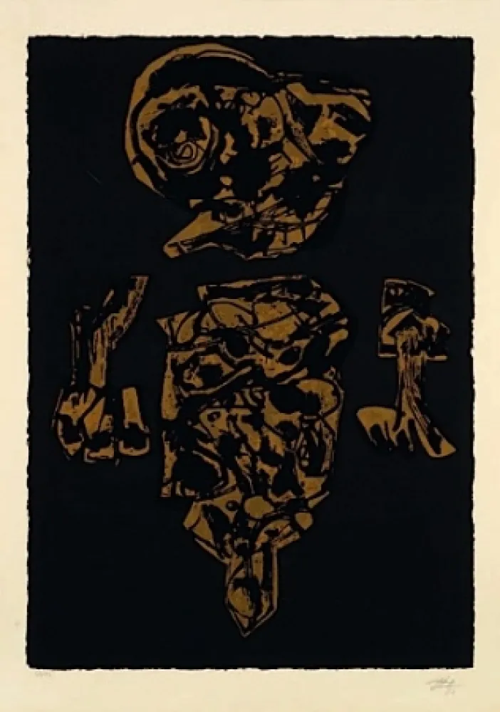 リトグラフ Saura - EL VELON GOTEABA SOBRE SU TRAJEDE CEREMONIA