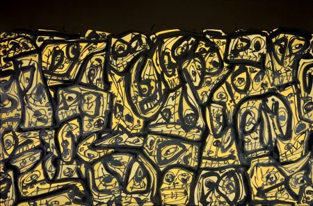 リトグラフ Saura - Foule