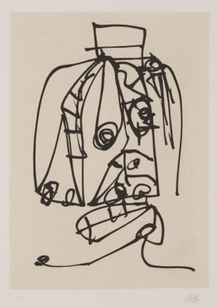 エッチングと　アクチアント Saura - Frauen portrait mit Hut 3