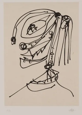 エッチングと　アクチアント Saura - Frauen portrait mit Hut 4