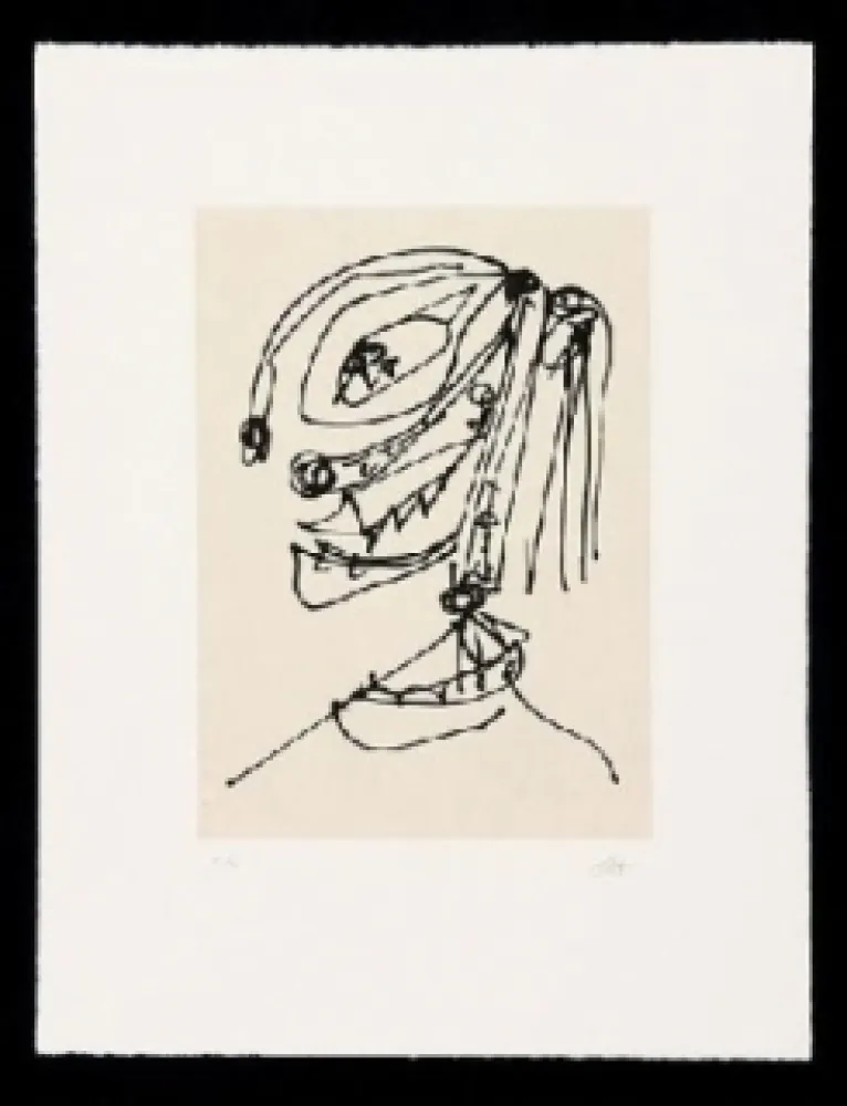 エッチングと　アクチアント Saura - Frauen Portrait mit Hut 4