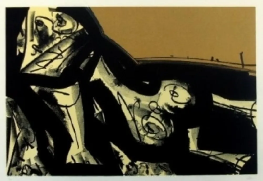 リトグラフ Saura - Kafka 2