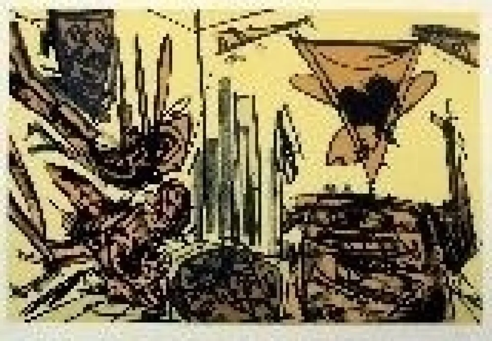 リトグラフ Saura - Kafka 5