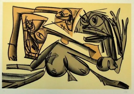 リトグラフ Saura - Kafka