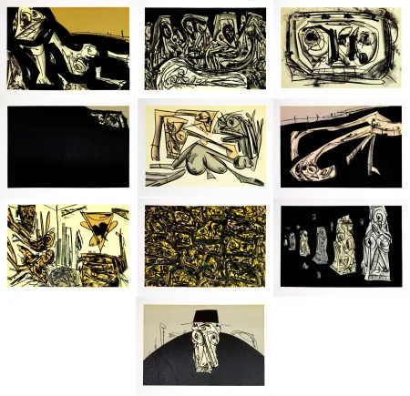 技術的なありません Saura - Kafka - Tagebücher  (10 original lithograph)