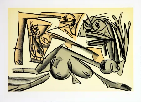 リトグラフ Saura - Kafka - Tagebücher IX