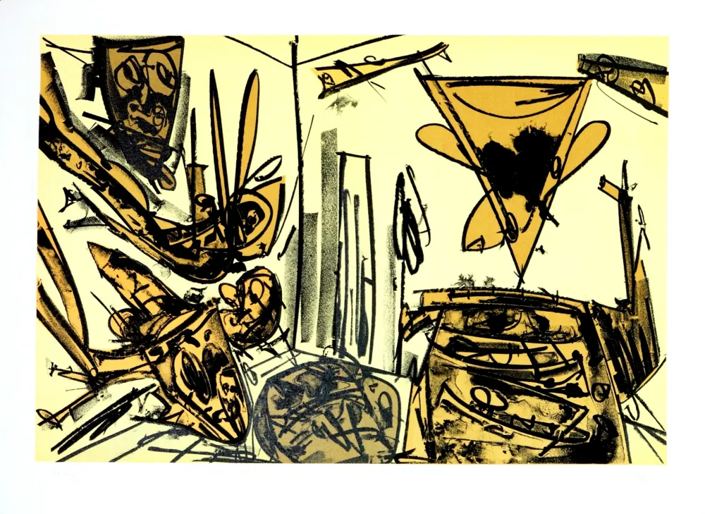 リトグラフ Saura - Kafka - Tagebücher VI