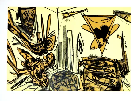 リトグラフ Saura - Kafka - Tagebücher VI