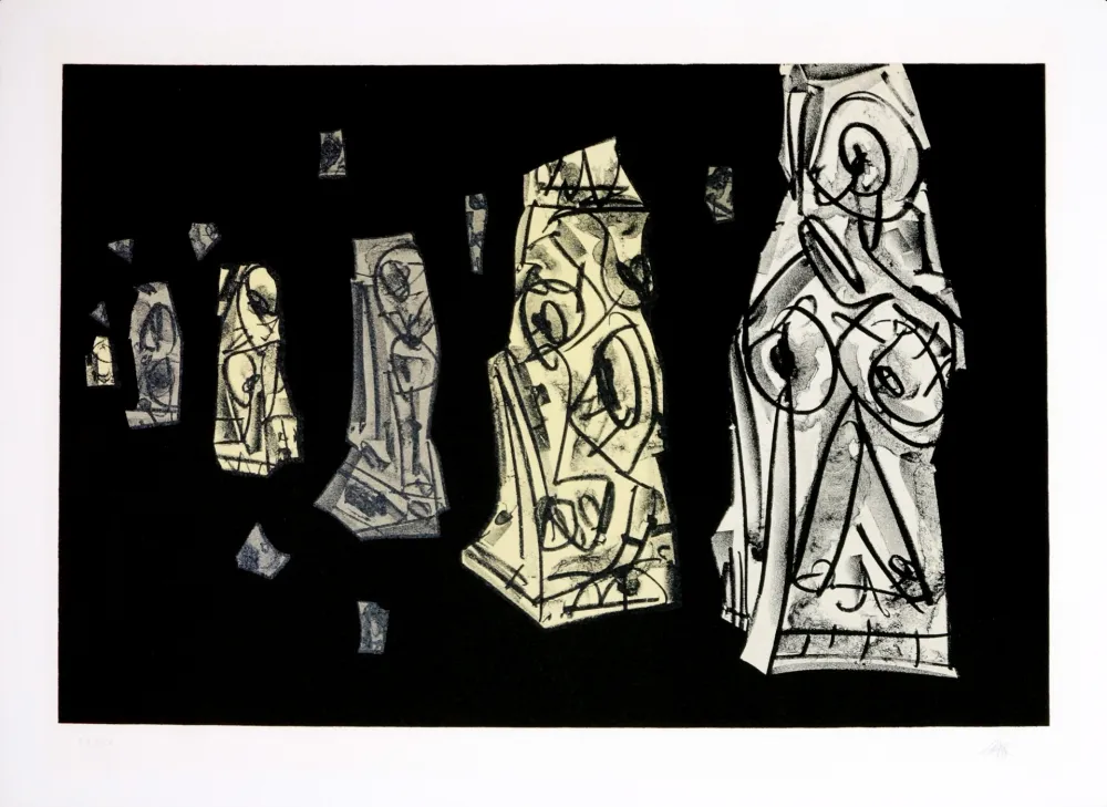 リトグラフ Saura - Kafka - Tagebücher VIII